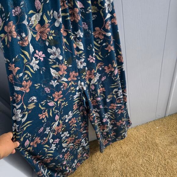 Anrabess Floral Print Jumpsuit Size XL Cottagecore Hippie Bohemian Multicolored - Picture 9 of 9
